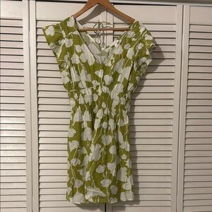 Blu Pepper Green Floral Women's Dress